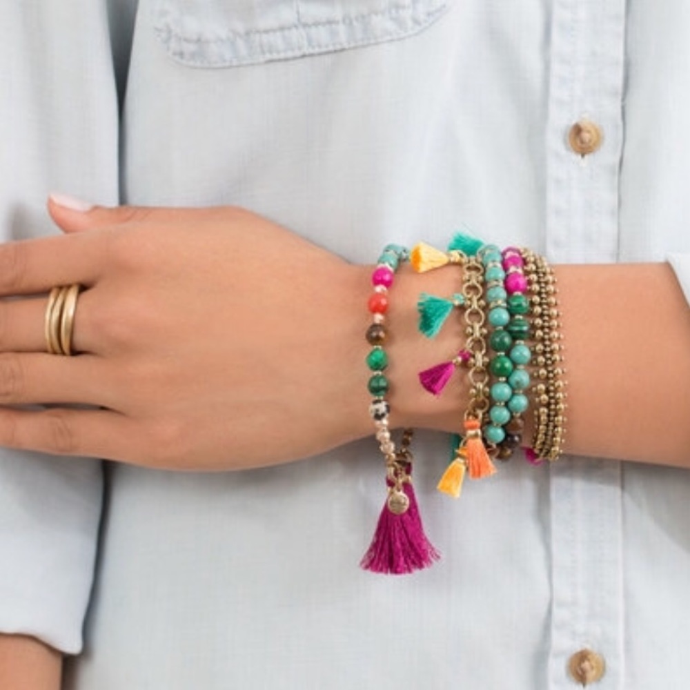 Fiesta beaded bracelet - Picture 2 of 6